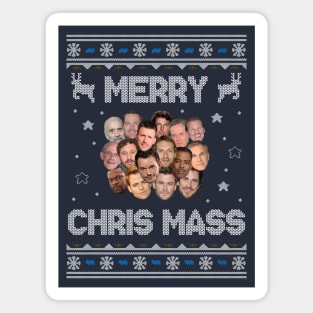 Merry Chris Mass Christmas Magnet